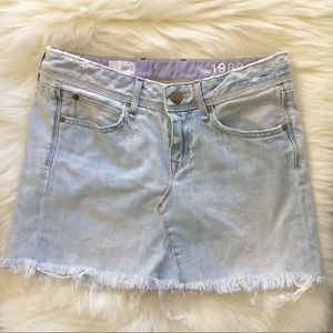 Gap denim jean distressed vintage skirt 26/2 blue